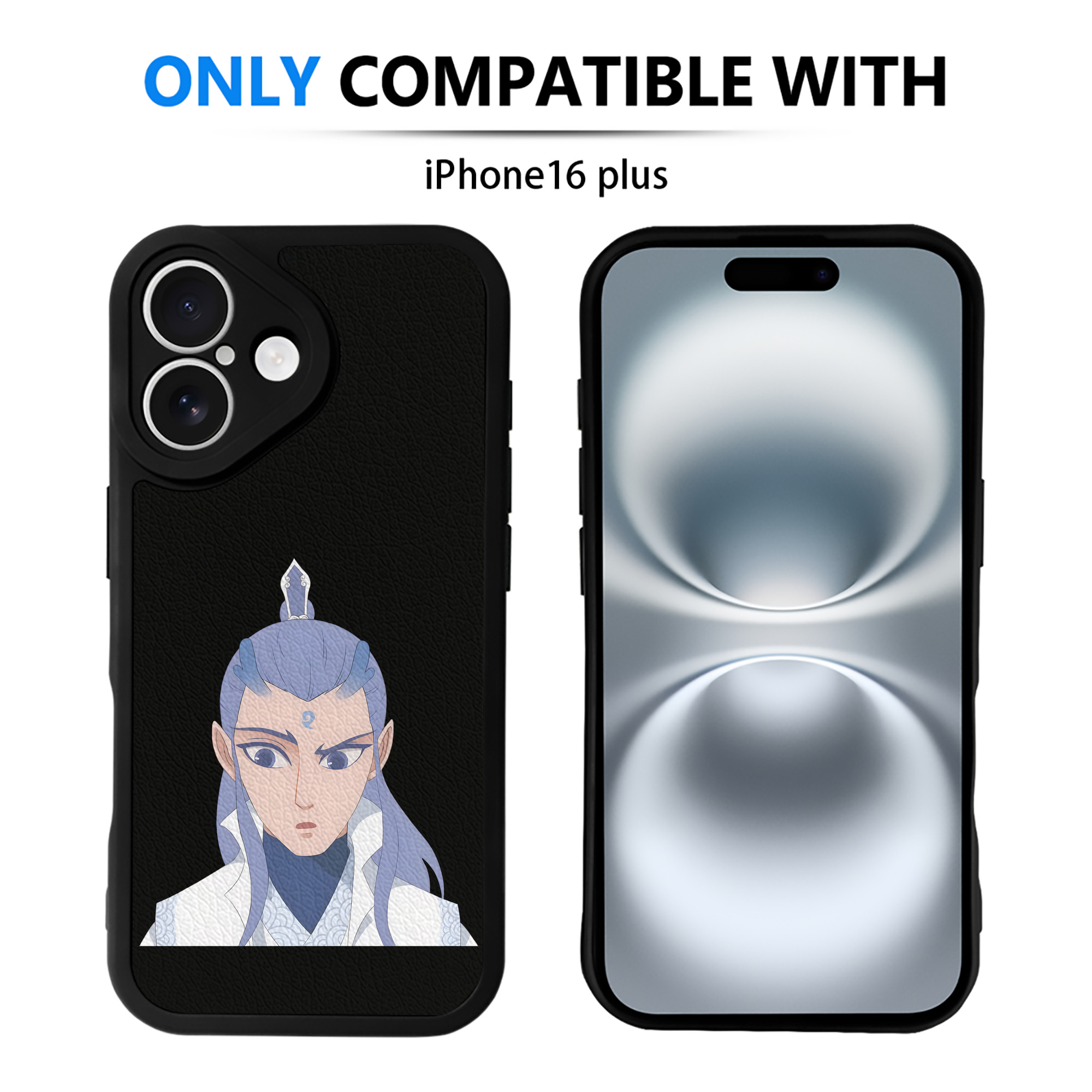 （画像用） Ne Zha 2 ナタ 魔童の大暴れ 【iPhone 16シリーズ対応】シリコンスマホケース（レザー調） 材質：シリコン